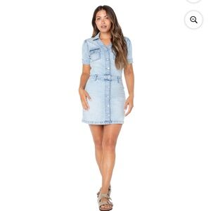 Button Up Denim Dress